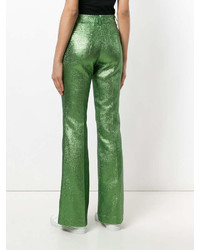 Зеленые широкие брюки от P.A.R.O.S.H.