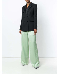 Зеленые широкие брюки от Off-White