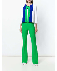 Зеленые широкие брюки от Capucci