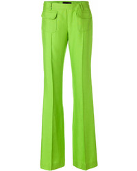 Зеленые широкие брюки от Talbot Runhof