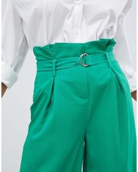 Зеленые широкие брюки от Missguided