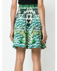 Женские зеленые шорты-бермуды с принтом от Temperley London