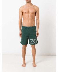 Зеленые шорты для плавания с принтом от Kenzo