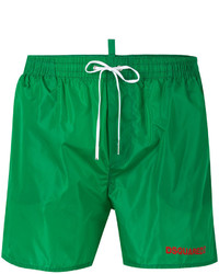 Зеленые шорты для плавания от DSQUARED2