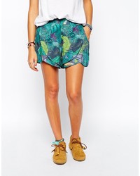 Женские зеленые шорты с принтом от Element