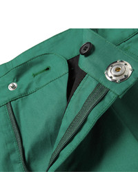 Мужские зеленые шорты от Raf Simons