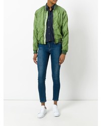 Женский зеленый бомбер от Tomas Maier