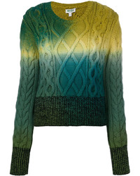 Женский зеленый вязаный свитер от Kenzo