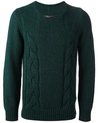 Мужской зеленый вязаный свитер от Messagerie