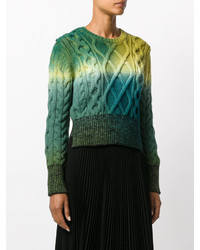 Женский зеленый вязаный свитер от Kenzo