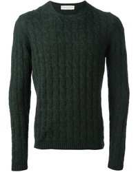 Мужской зеленый вязаный свитер от Roberto Collina