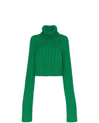 Зеленый вязаный свободный свитер от Matthew Adams Dolan