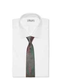 Мужской зеленый галстук с принтом от Charvet