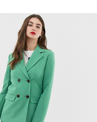 Женский зеленый двубортный пиджак от Asos Tall