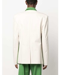 Мужской зеленый двубортный пиджак от Ahluwalia