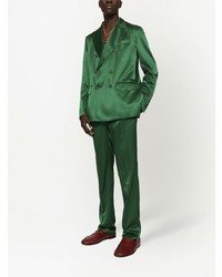Мужской зеленый двубортный пиджак от Dolce & Gabbana