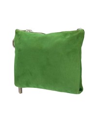 Зеленый замшевый клатч от Jimmy Choo