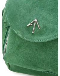 Женский зеленый замшевый рюкзак от Manu Atelier