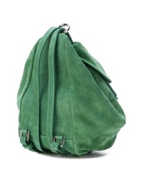 Женский зеленый замшевый рюкзак от Manu Atelier
