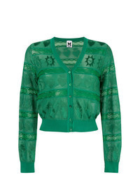 Зеленый кардиган с вышивкой