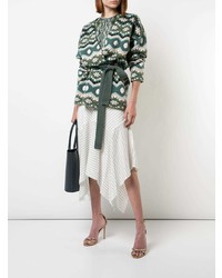 Женский зеленый кардиган с принтом от Altuzarra