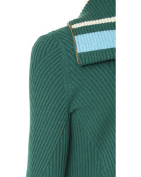 Женский зеленый кардиган от Tory Burch