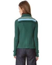 Женский зеленый кардиган от Tory Burch