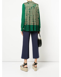 Женский зеленый кардиган от Sacai