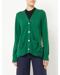 Женский зеленый кардиган от Sacai