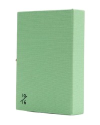 Зеленый клатч из плотной ткани от Olympia Le-Tan