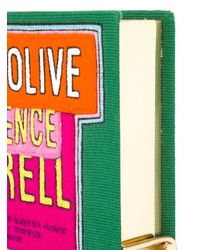 Зеленый клатч с вышивкой от Olympia Le-Tan