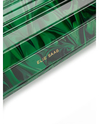 Зеленый клатч с принтом от Elie Saab