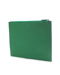Зеленый кожаный клатч от Givenchy