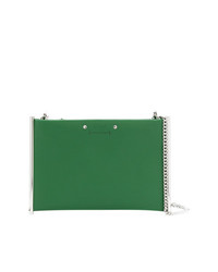 Зеленый кожаный клатч от Chloé