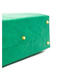 Зеленый кожаный клатч от Simon Miller