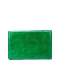 Зеленый кожаный клатч от Dvf Diane Von Furstenberg