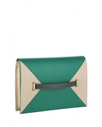 Зеленый кожаный клатч от Fetiche