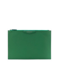 Зеленый кожаный клатч от Givenchy