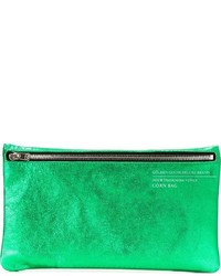 Зеленый кожаный клатч от Golden Goose Deluxe Brand