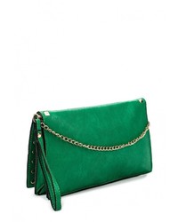 Зеленый кожаный клатч от Johnny