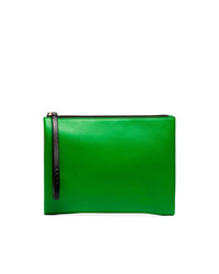 Зеленый кожаный клатч от Marni