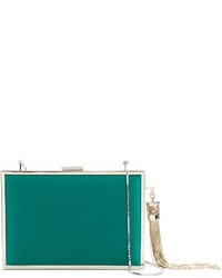 Зеленый кожаный клатч от Monique Lhuillier