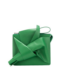 Зеленый кожаный клатч от N°21