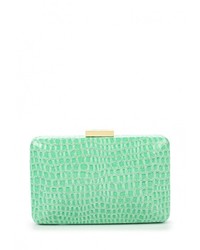Зеленый кожаный клатч от Olga Berg