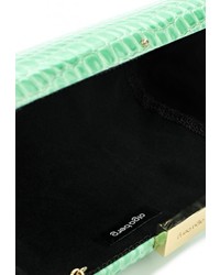 Зеленый кожаный клатч от Olga Berg