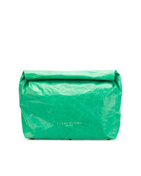 Зеленый кожаный клатч от Simon Miller