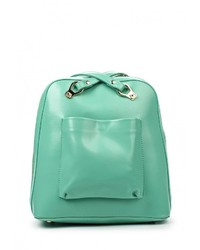 Женский зеленый кожаный рюкзак от Baggini