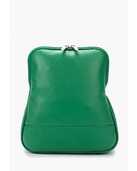Женский зеленый кожаный рюкзак от Fabula