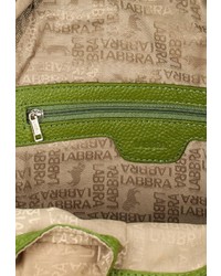 Женский зеленый кожаный рюкзак от Labbra