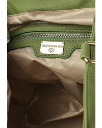 Женский зеленый кожаный рюкзак от Vera Victoria Vito